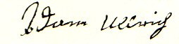 Ship List signature, Adam Ulrich